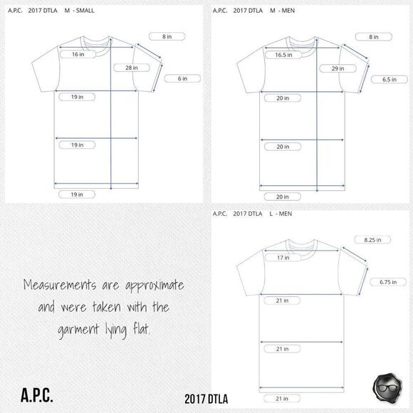 A.P.C. DOWNTOWN LOS ANGELES DTLA T-SHIRT 2017 SEASONAL CAPSULE UNISEX WHITE - Picture 10 of 13